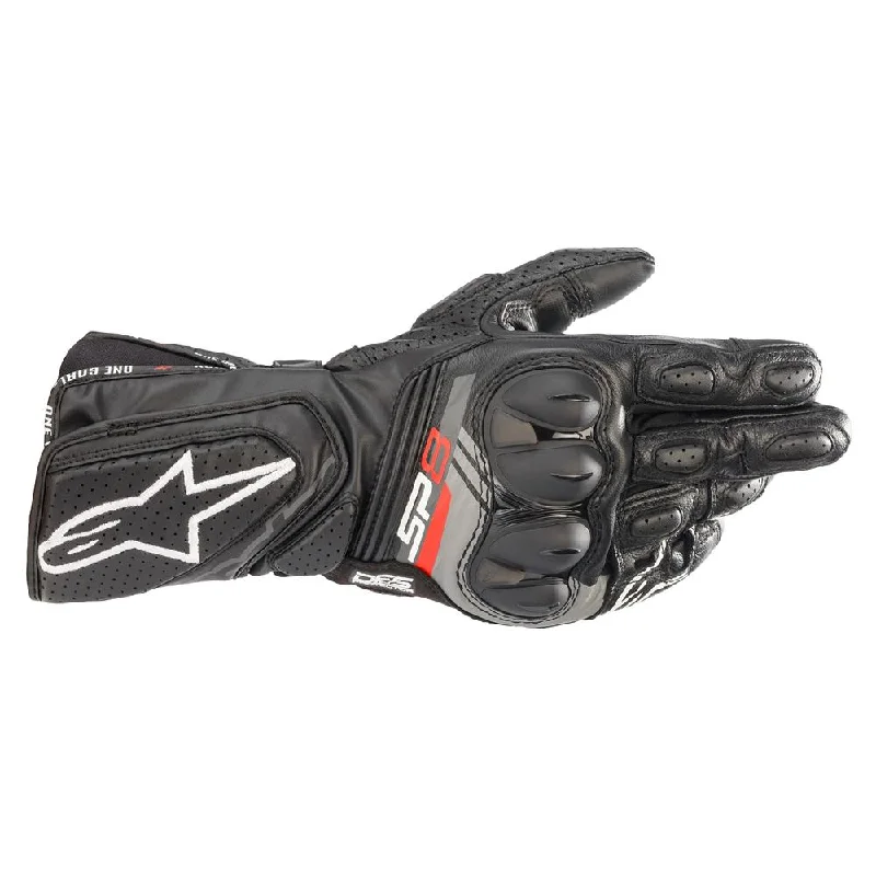 tactical gloves -  Alpinestars - SP8 V3 Leather Black Gloves