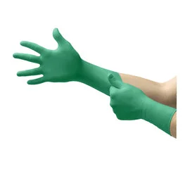 short gloves -  Ansell Green TouchNTuff® 7 mil Neoprene Disposable Gloves (20 Gloves Per Bag)