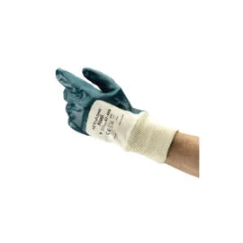 brown gloves -  Ansell ActivArmr® Nitrile Coated Work Gloves With Interlock Cotton Liner And Knit Wrist