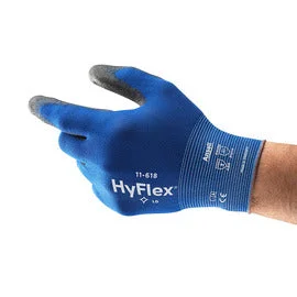 cotton gloves -  Ansell HyFlex® Polyurethane Coated Work Gloves With Nylon Liner And Knit Wrist