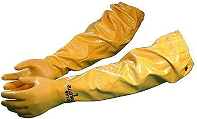 matte gloves -  SHOWA 772 Chemical Resistant, 26" Glove (12/pr)