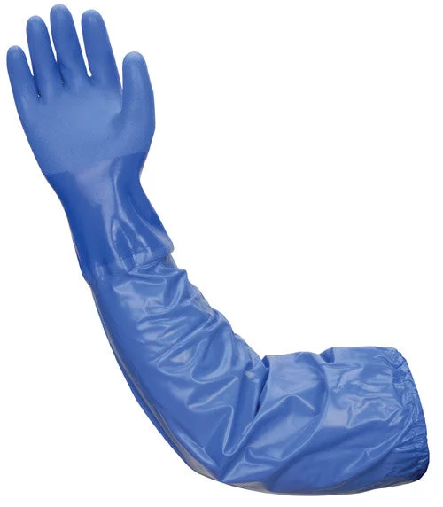 breathable work gloves -  Atlas Chemical Resistant Vinyl Glove - triple dipped 26"