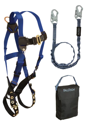 cotton gloves -  Back D-ring , Tongue Buckles and 6' Internal Lanyard and Gear Bag