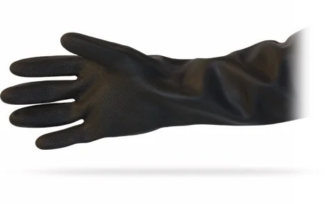 soft leather gloves -  Black 40 mil Heavy Duty Unlined Latex Glove (12/pair)