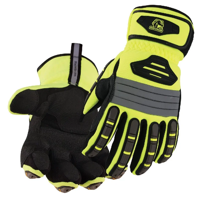 branded gloves -  Black Stallion ToolHandz Water Resistant Hi-Vis Winter Mechanics Glove - GW101