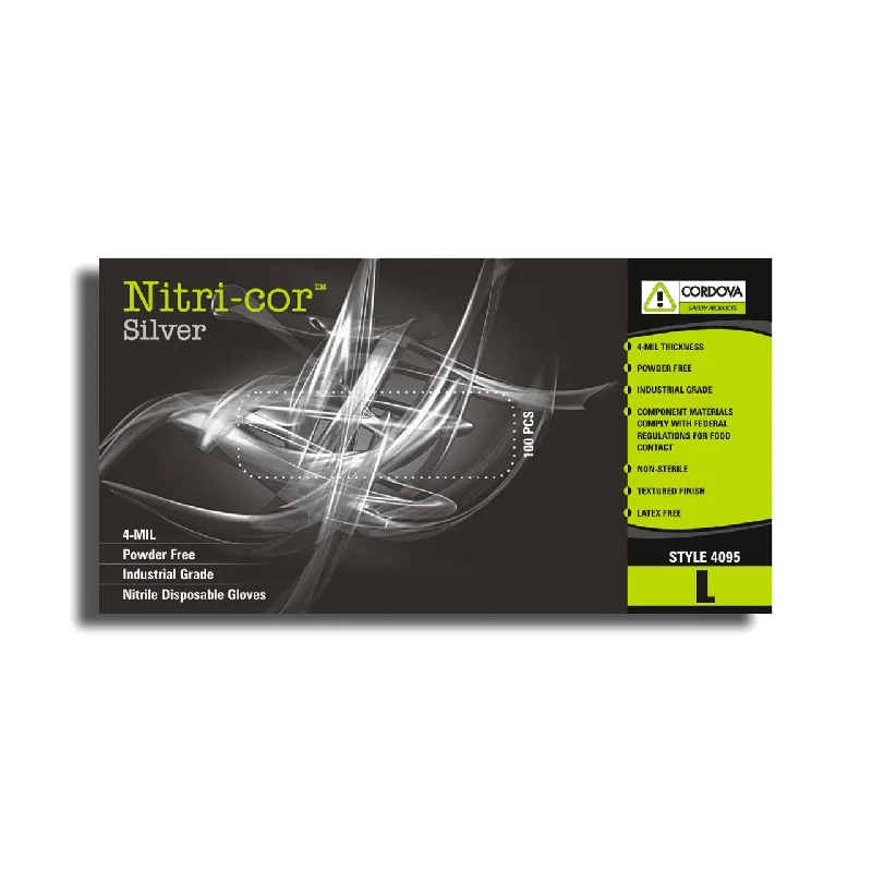 cotton gloves -  Cordova Silver 4 Mil Nitri-Cor Gloves 100 Box online