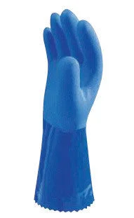 competition gloves -  SHOWA Best Glove Size 11 Blue Atlas 12" Cotton Knit Lined 1.3 mm Cotton And PVC Fully Coated Chemical Resistant Gloves With Rough And Textured Finish And Gauntlet Cuff