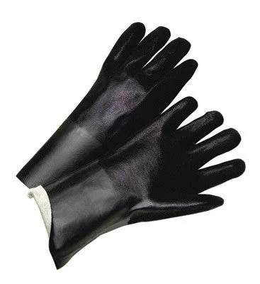 archery gloves -  Radnor Large Black Double Dipped PVC Glove With Sandpaper Grip, Jersey Lining And Knitwrist