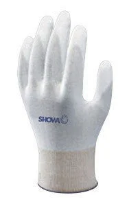 silk gloves -  SHOWA Best Glove Large 13 Gauge Abrasion Resistant White Polyurethane Palm Coated Work Gloves With White Seamless Nylon Knit Liner And Knit Wrist