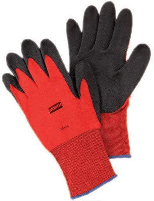 radiation gloves -  North by Honeywell Size 11 NorthFlex 15 Gauge Abrasion Resistant Red PVC Palm And Fingertip Coated Work Gloves With Red Nylon Liner And Knit Wrist