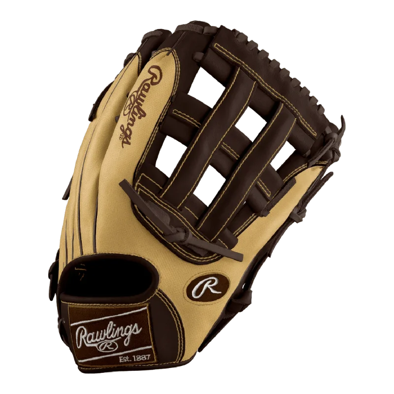 odor resistant gloves -  Rawlings Custom 12.75” H-Web Blonde Speed Shell Brown Heart of the Hide Outfield Glove