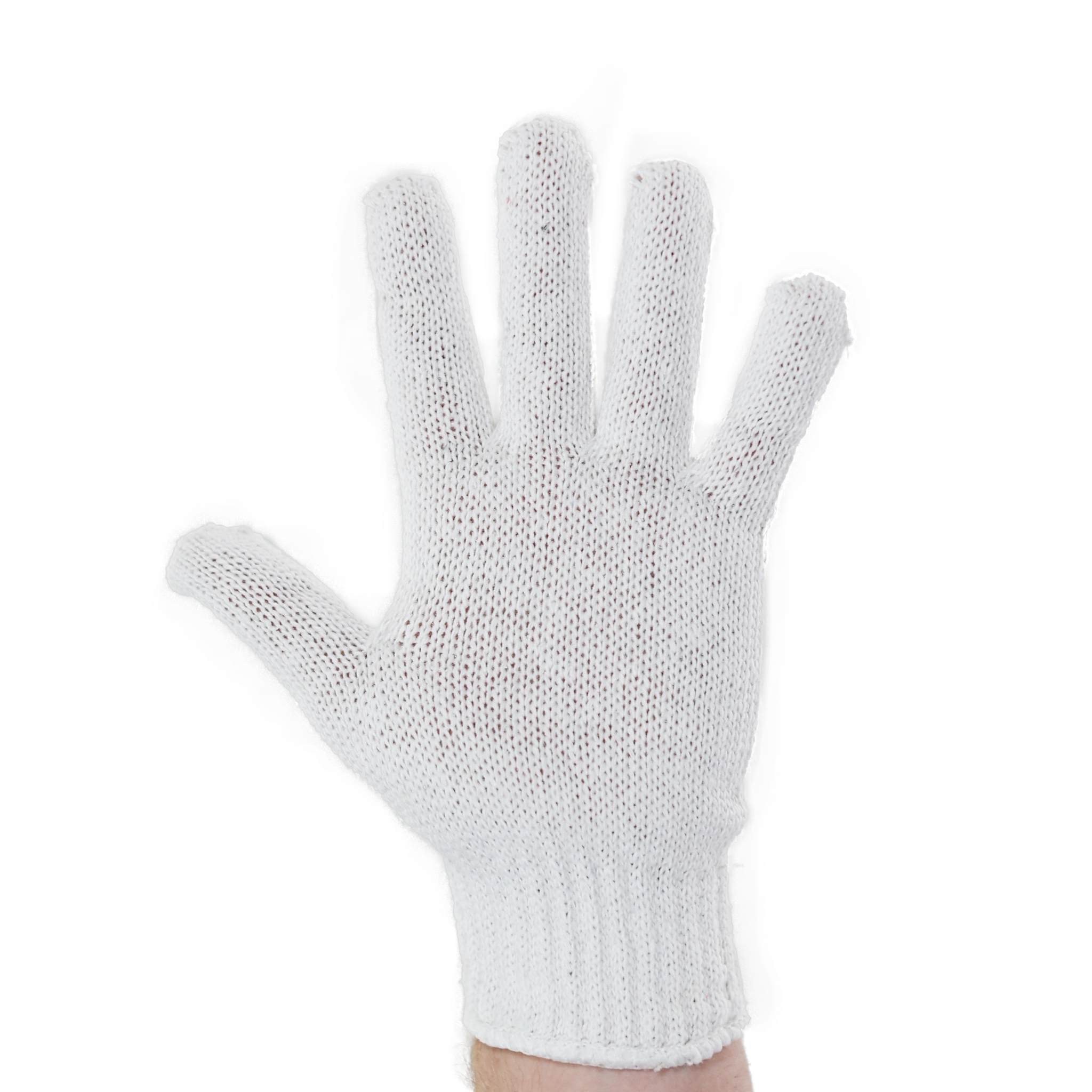 single layered gloves -  Cotton Knit Glove, Light Weight (12/PR)