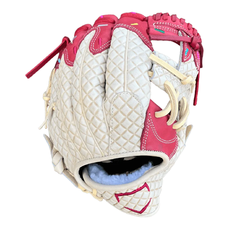 hemp gloves -  Custom Ballgloves Maroon Ice Cream Baseball Glove 11.5” I-Web Infield