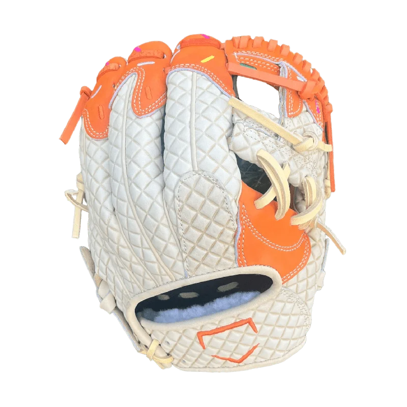 latex gloves -  Custom Ballgloves Orange Ice Cream Baseball Glove 11.5” I-Web Infield