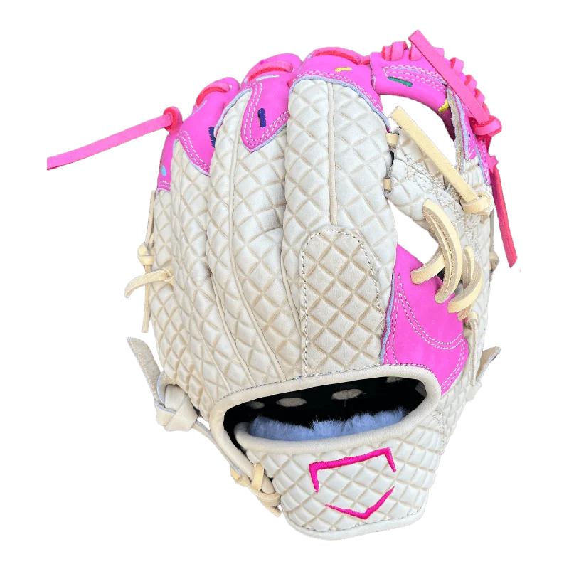 thermal gloves -  Custom Ballgloves Pink Ice Cream Baseball Glove 11.5” I-Web Infield