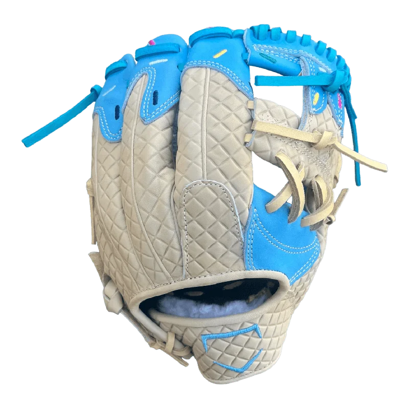 insulated gloves -  Custom Ballgloves Youth 11” Ice Cream Baseball Glove Baby Blue I-Web