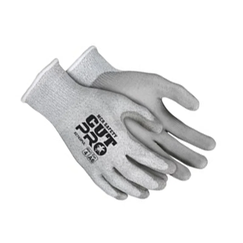 beach gloves -  Cut Resistant Work Glove, 13-Gauge, PU Coated Palm and Fingers, Grey, A6 (12pr/pk)