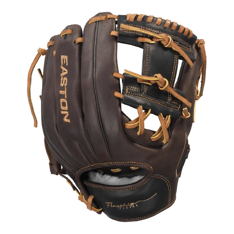 durable gloves -  Easton Flagship Series 11.5” I-Web Brown Black Infield Glove