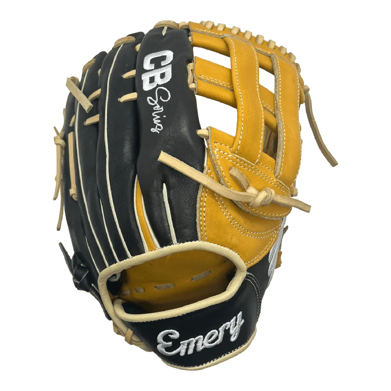 scented gloves -  Emery CB Series 12.75" Inch H-Web Black Brown Blonde Outfield Glove