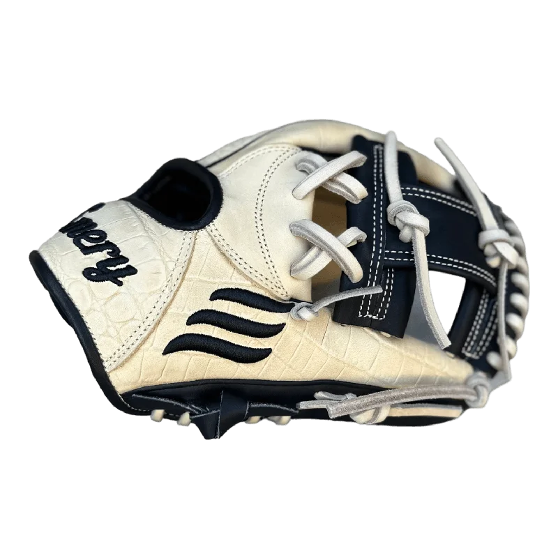 open tip gloves -  Emery Custom 11.50” Blonde Croc I-Web Glove