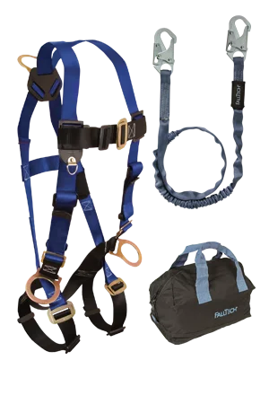 machine made gloves -  FallTech Back and Side D-rings, Mating Buckles, 6' Internal Lanyard and Gear Bag