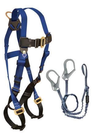 adjustable gloves -  FallTech Back D-ring , Mating Buckles, 5pt, 6' Looped Y-Leg Internal with Rebar Hooks