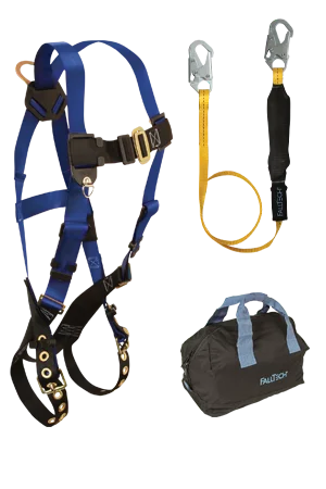 puncture resistant gloves -  FallTech Back D-ring, Tongue Buckles, 6' SoftPack Lanyard and Gear Bag