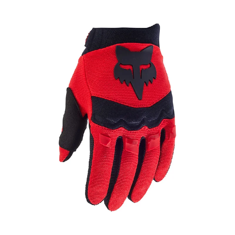 electrician gloves -  Fox - 2025 Youth Dirtpaw Flo Red Gloves