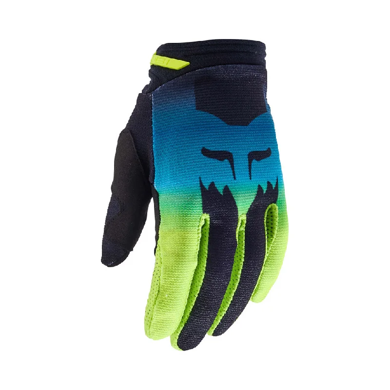 evening gloves -  Fox - 2024 Youth Girls 180 Flora Black/Yellow Gloves