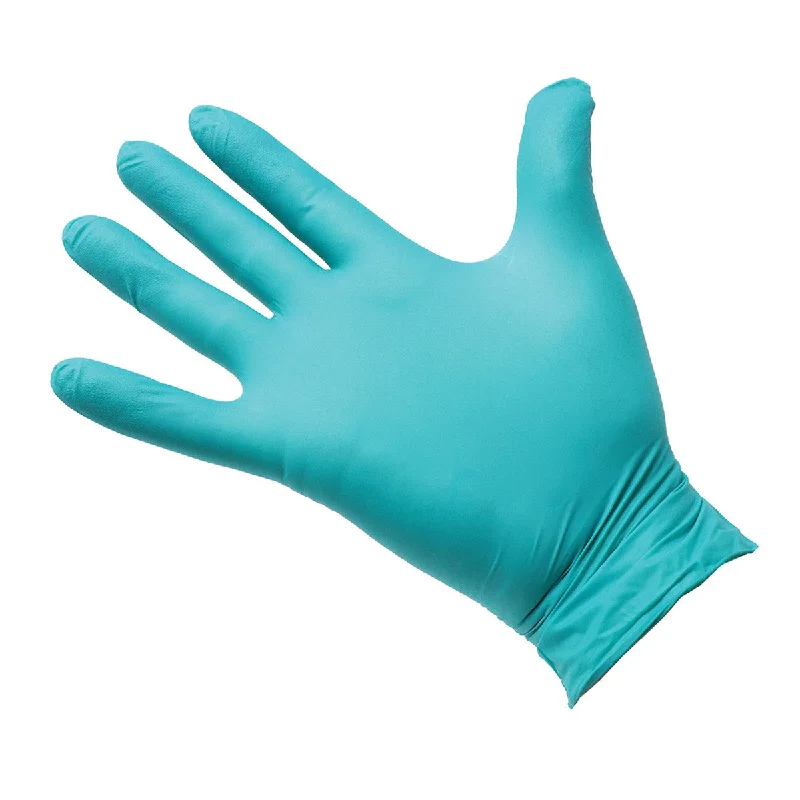 emergency gloves -  Green Biodegradable Nitrile 3.5 mil Gloves (100/bx)