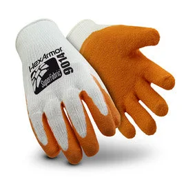 eco-friendly gloves -  HexArmor® Small PointGuard Ultra 10 Gauge SuperFabric And Cotton Cut Resistant Gloves With Wrinkle Rubber Coated Palm And Fingertips