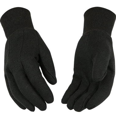 racing gloves -  Kinco 820 Brown 9 oz. Heavyweight Jersey, Polyester-Cotton Blend Knit Wrist, Straight Thumb Design Gloves (One Dozen)