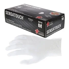 soccer gloves -  Memphis Glove Small White SensaTouch™ 5 mil Vinyl Disposable Gloves