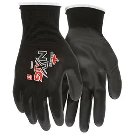 construction gloves -  Memphis Glove X-Large MCR Safety® Economy 13 Gauge Polyurethane Palm And Fingertips Coated Work Gloves With Nylon Liner And Knit Wrist