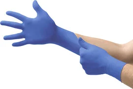 green gloves -  MICROFLEX® 9.5 - 10 Blue SENSATION® N73 0.06/2.4 Latex-Free Nitrile Powder-Free Disposable Gloves