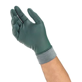 impact resistant gloves -  MICROFLEX DFK-608 DURA FLOCK Medium Green Microflex® Nitrile Disposable Gloves