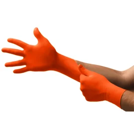 yellow gloves -  MICROFLEX N48X BLAZE 2X Orange Microflex® Nitrile Disposable Gloves