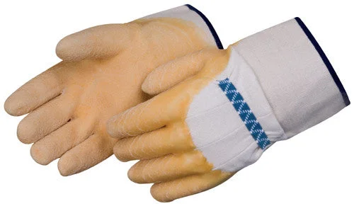 ergonomic gloves -  Natural Rubber Coated - Standard Weight - Starched Cuff - Dozen