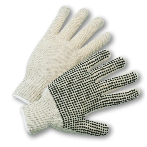 rehabilitation gloves -  PIP Medium Weight Seamless Knit Cotton/Polyester Glove with PVC Dotted Grip