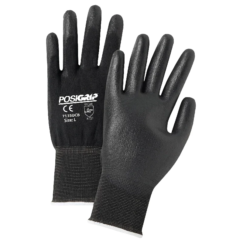 puncture resistant gloves -  Polyurethane Gloves with Posi-Grip Coating 1pair