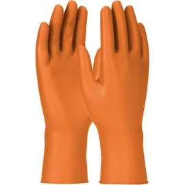 warehouse gloves -  Protective Industrial Products 2X Orange Grippaz™ Engage 7 mil Nitrile Extended Use Gloves