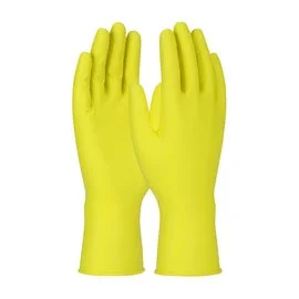 breathable leather gloves -  Protective Industrial Products 2X Yellow Grippaz™ Jan San 6 mil Nitrile Extended Use Gloves