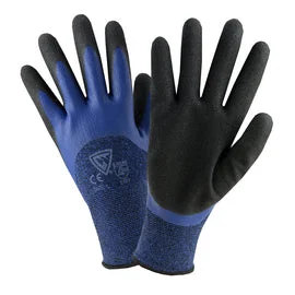 equestrian gloves -  Protective Industrial Products Large 13 Gauge Latex Palm And Finger Coated Work Gloves With Polyester Liner And Rib Knit Cuff