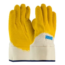 plumbing gloves -  Protective Industrial Products Large Armor® 10 Gauge Latex Palm And Finger And Knuckles Coated Work Gloves With Cotton Liner And Safety Cuff