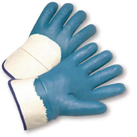 moisturizing gloves -  Protective Industrial Products Large Heavy Weight Nitrile Finger And Knuckles And Palm Coated Work Gloves With Jersey Liner And Safety Cuff