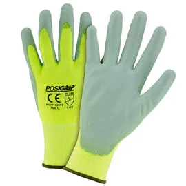 scented gloves -  Protective Industrial Products Large PosiGrip® 13 Gauge Polyurethane Palm And Finger Coated Work Gloves With Nylon Liner And Knit Wrist