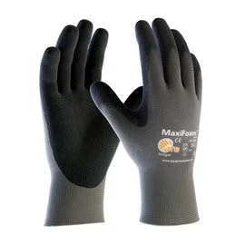 forensic gloves -  Protective Industrial Products Medium MaxiFoam® Lite by ATG® Nitrile Palm And Finger Coated Work Gloves With Nylon Liner And Continuous Knit Wrist