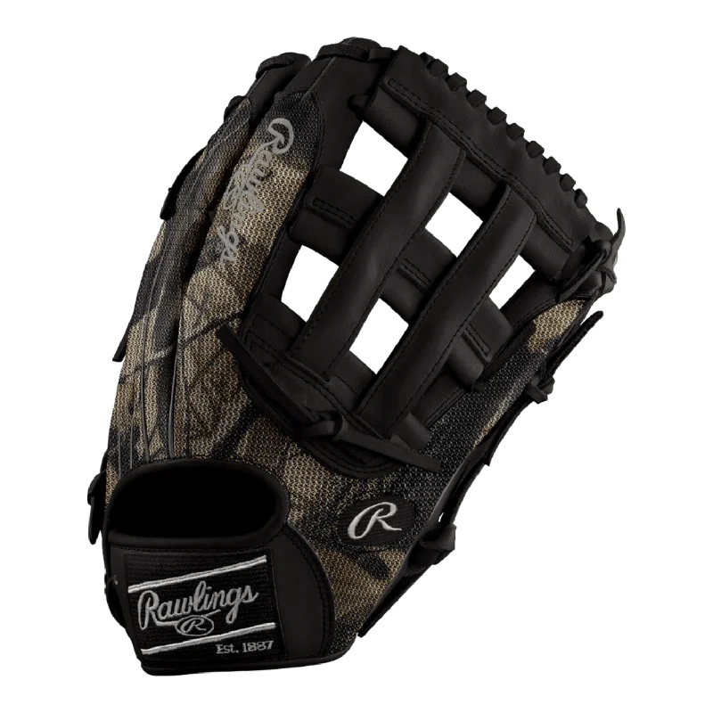 custom fit gloves -  Rawlings Custom 12.75" Inch H-Web Camouflage Speed Shell Black Heart of the Hide Outfield Glove