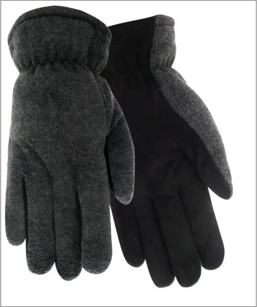 wool gloves -  Red Steer 150 HeatSaver Thermal Lined Premium Black Suede Deerskin Gloves (One Dozen)