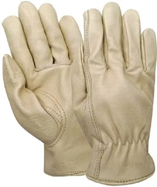 maintenance gloves -  Red Steer 5670 Grain Pigskin Lined Keystone Thumb Elasticized Wrist Drivers Gloves (One Dozen)